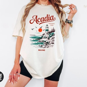 Acadia National Park T-Shirt - Nature Lover Gift, New England Outdoor Adventure Tee, Summer Vacation Apparel, Hiking Shirt