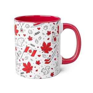 Canadian-Themed Accent Mug, 11oz - Perfect for Gift Giving, Home Decor, Coffee Lovers, Canada Day, Travel Souvenir image 4