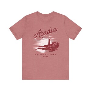 Acadia National Park Tee, Vintage Outdoor T-Shirt for Nature Lovers, Casual Summer Wear, Gift for Hikers, Travel Souvenir image 3