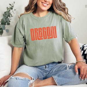 Comfort Colors Oregon T-Shirt, Casual Wear, Nature Lover Gift, Summer Tee, Unisex Fashion, Oregon State Pride