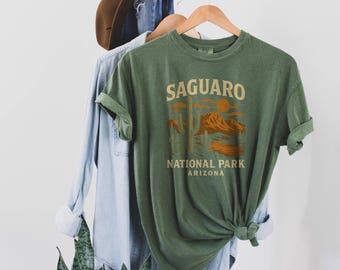 Saguaro National Park Arizona Graphic T-Shirt, Vintage Style Tee, Nature Lover Gift, Adventure Shirt, Unisex Outdoor Apparel