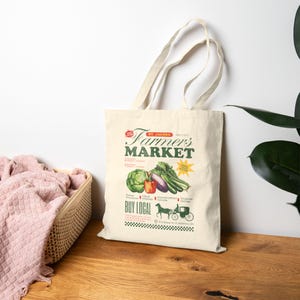 St Jacobs Market Vintage Farm Fresh Cotton Canvas Tote Bag | Eco-Friendly Groceries, Reusable Tote, Gift for Farmers Market Lovers, [...]