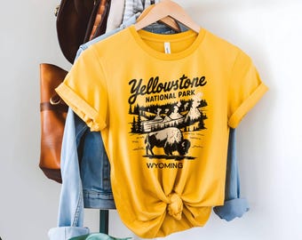 Yellowstone Bison T-Shirt | Yellowstone National Park Wildlife Tee | Bison Roaming Shirt |Conservation Apparel | National Park Souvenir
