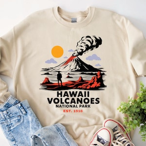Hawaii Volcanoes Nationalpark Sweatshirt | Big Island Pullover | Vulkan-Liebhaber-Kleid | Hawaii Geschenk | Nationalpark-Souvenir