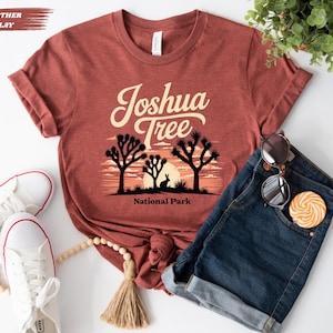 Joshua Tree Nationalpark Tee | Naturliebhaber Shirt, Kalifornien Abenteuer Bekleidung, Camping Geschenk, Wüsten Reise T-Shirt, Nationalpark Souvenir