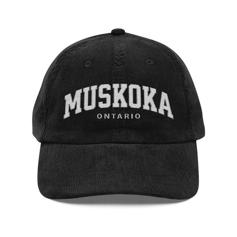 Vintage Corduroy Cap - Muskoka Ontario Embroidery, Casual Fashion Hat, Outdoor Adventure Gear, Gift for Him/Her, Travel Accessory image 5
