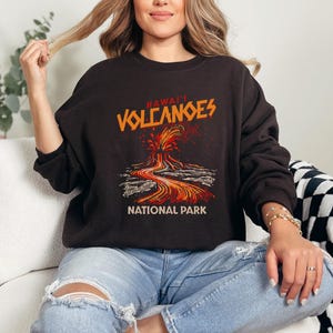 Vintage Hawai&#39;i Volcanoes National Park Sweatshirt Gemütlicher Vintage-inspirierter Pullover für Naturliebhaber Unisex