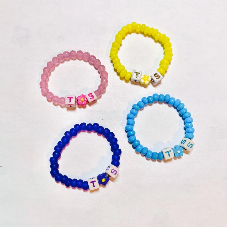 Swiftie Doll Friendship Bracelets for 18 inch dolls such as American Girl Dolls: Showgirl, T+S, Swiftie, Eras, TS <3 TK, TTPD | stretch cord image 5