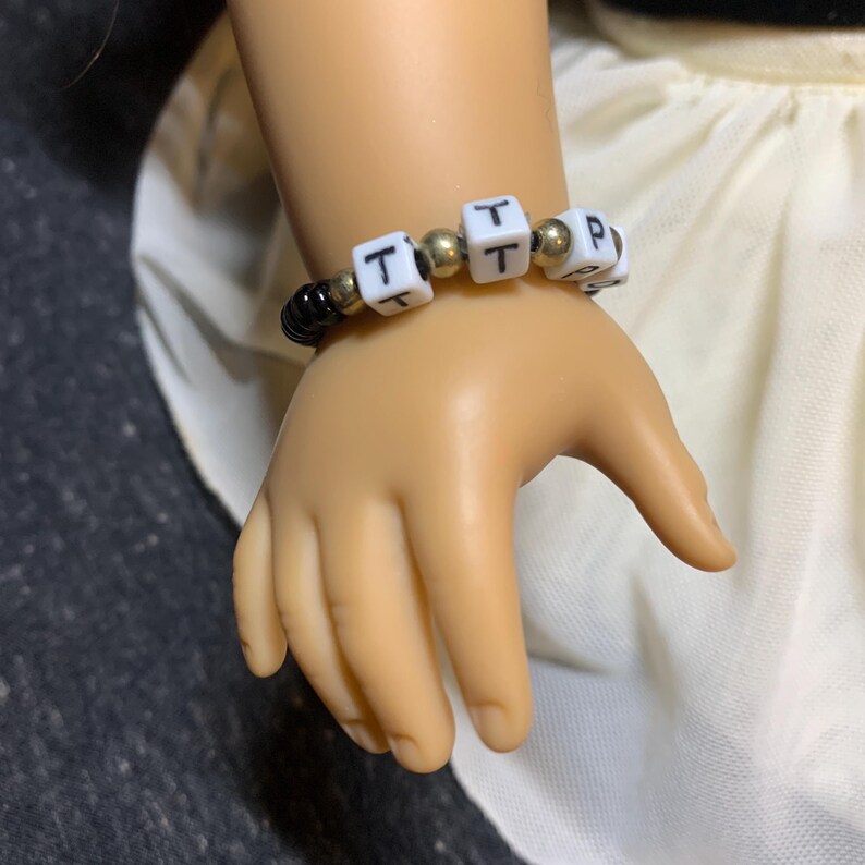 Swiftie Doll Friendship Bracelets for 18 inch dolls such as American Girl Dolls: Showgirl, T+S, Swiftie, Eras, TS <3 TK, TTPD | stretch cord image 15