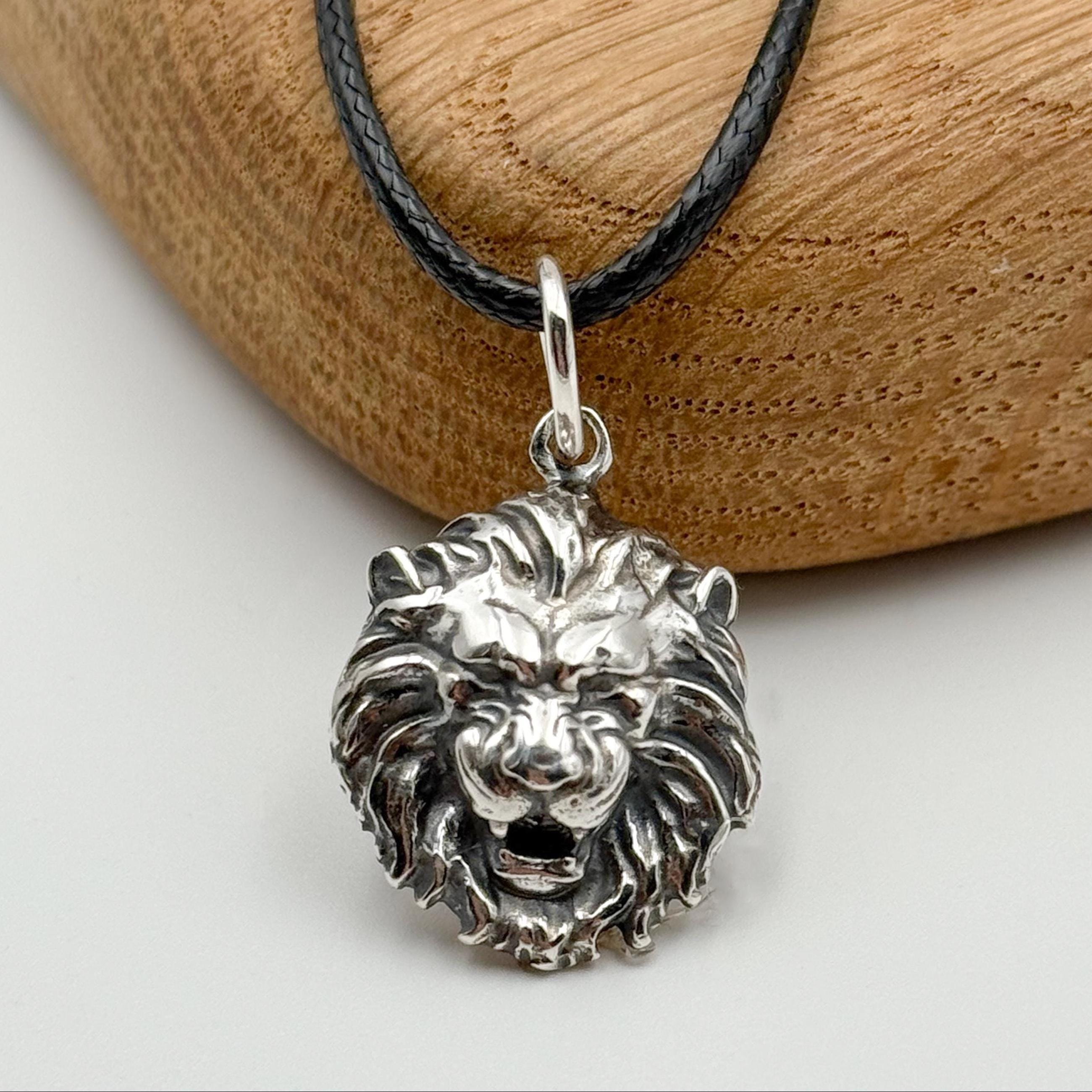 Collana Con Pendente A Forma Di Leone Con Capelli Dorati A Forma - Foto 12