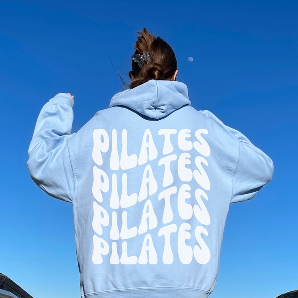 Pilates Sweatshirt, Retro Pilates Hoodie, Pilates Instructor Gift, Gift For Pilates Lover, Pilates Mom Pullover, Cute Fitness Clothes