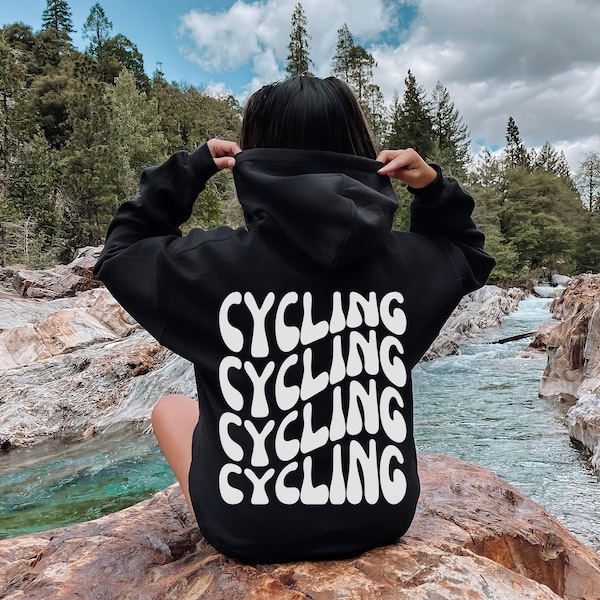 Cycling Sweatshirt, Biking Hoodie, Gift For Cyclist, Bike Rider Apparel, Indoor Cycling Top, Fitness Pullover, Gym Hoodie, Retro Bicycle Top