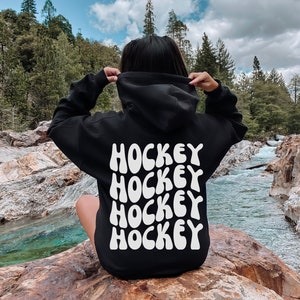 Hockey mom sweatshirt with laces clearance