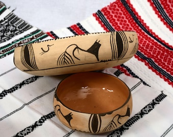 Romanian Pottery,Cucuteni-Tripolie(Ukraine,Republic of Moldova), Romanian Folk Art, Handmade Pottery, , Clay, Bowls, Neolithic