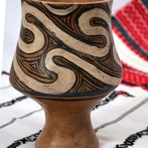Vase, Cup, Cucuteni-Tripolie(Romania, Ukraine,Republic of Moldova), Romanian Folk Art, Handmade Pottery, Clay, Neolithic, Decorative Vase