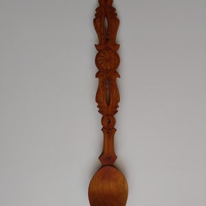 Carved Cherry Wood Spoon