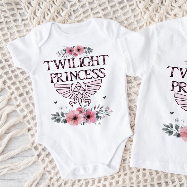 Tutina per neonati e bambini piccoli Zelda Link Twilight Princess Gamer TUTA INTERA ® di Gerber® Body Nerd Genitore Baby Shower Regalo Maglietta per bambini Compleanno Abbigliamento