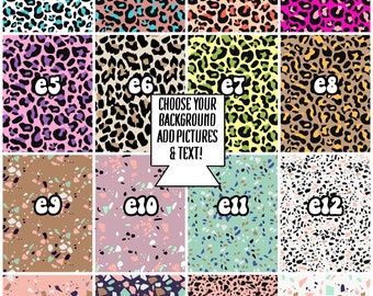 Design Your Own Custom Leopard Terrazzo Mod Coolies Bulk Can Coolers Personalized Give us Your Idea Wedding Birthday Party Favors Sports