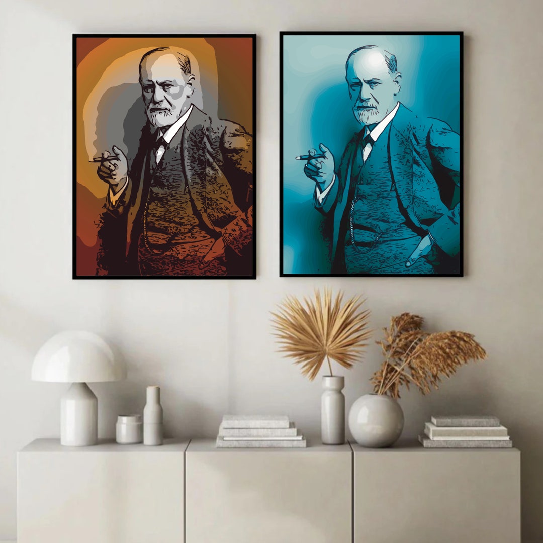 SIGMUND FREUD Pop Art Print High Quality Graphics on Fine - Etsy