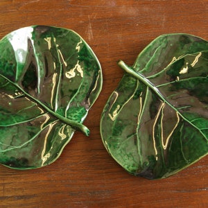 Ceramic leaf plate for fruits and cookies