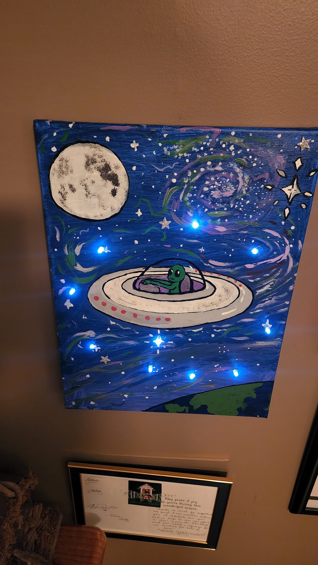 Alien Night Light Painting Etsy