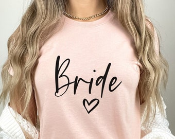 Braut T-shirt, Hochzeit Shirt, Braut T-Shirt, Brautparty, Herz T-shirt, Bachelorette Party Shirt, Hen Night Top, Geschenk Shirt für Braut