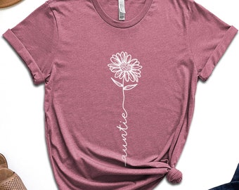Mosterblomstjälk, T-shirt för moster, moster-T-shirt, mosterpresent, mosterskjorta, present till moster, present till syster, mosterfödelsedagspresent