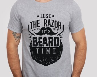 Solte a navalha é a hora da barba camiseta, camisa de amor de barba, camisa de barba masculina, camiseta de barba de pai, camiseta de cabelo, camiseta de amante de barba