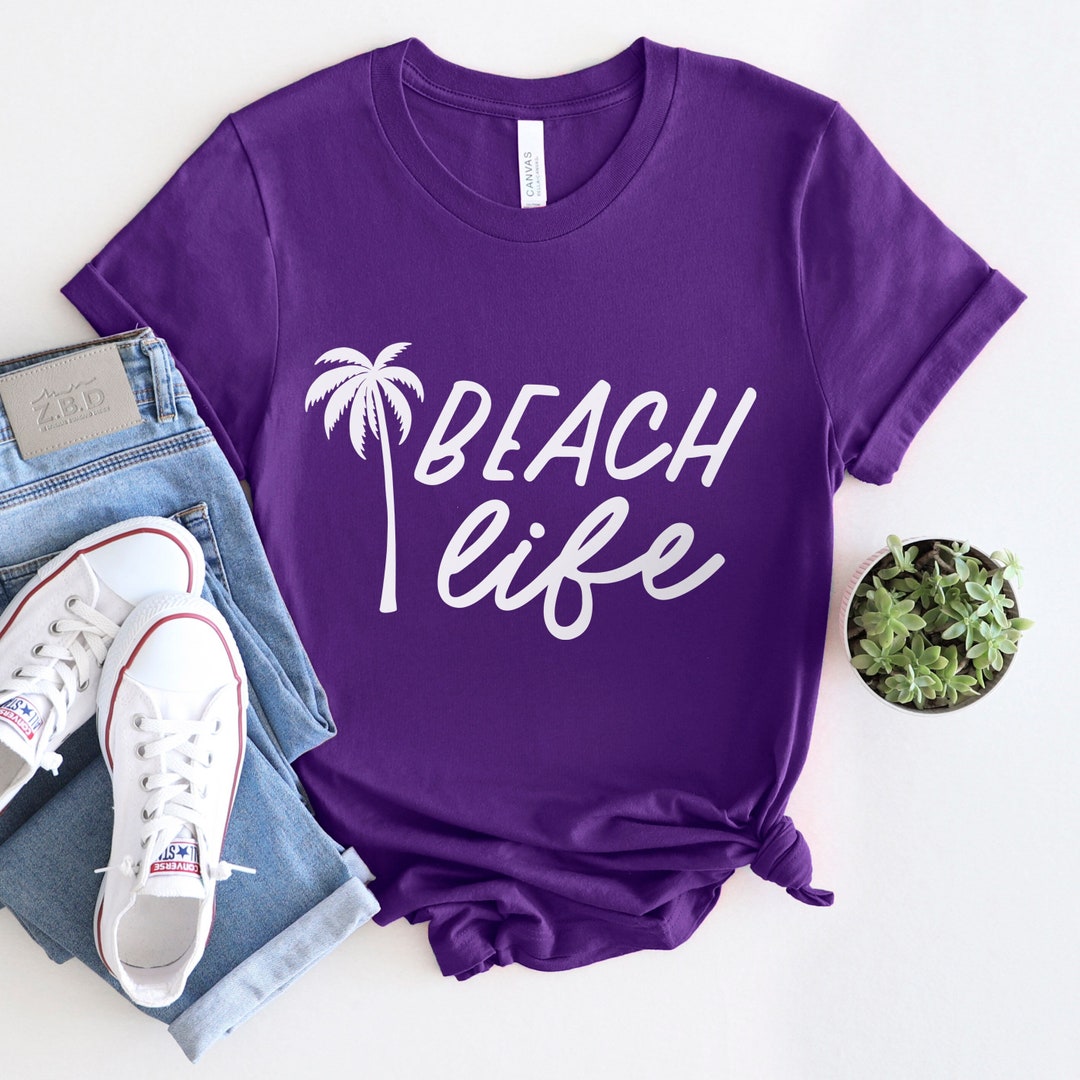 Beach Life Shirt Women Beach Shirt Summer Shirts for Women - Etsy