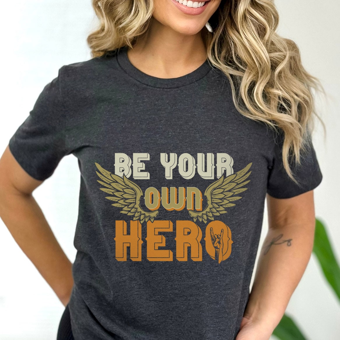 Tshirt You Can and You Will unisexe lettre imprimée cadeau chemise