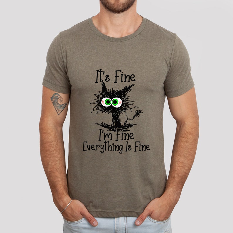 Funny Sarcastic Tank Top – 'It's Fine I'm Fine Everything Is Fine' Graphic Tee For Women (Pink, Small)
