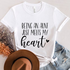 T-shirt for Aunt, Auntie T-Shirt, Auntie Gift, Aunt Shirt, Gift for Aunt, Aunt Gift, Gift for Sister, Auntie Birthday Gift, Mother&#39;s Day Tee