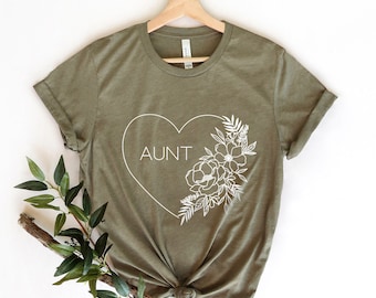 Auntie T-Shirt, Gift for Aunts, Best Aunt T-shirt, Cute New Aunt Gift, Cool Aunt Shirt, Gift For Aunt, Gift For Sister, Best Aunt Shirt