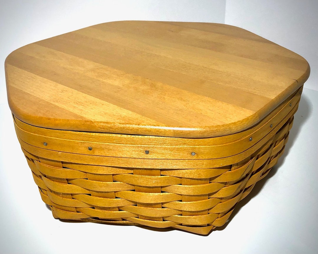 Longaberger Generation Hand Woven Basket 10 Hexagon Etsy