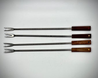 MCM Fondue Forks | 4 Vintage Forks
