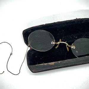 Antique Eyeglasses | Gold Colored Eyeglasses
