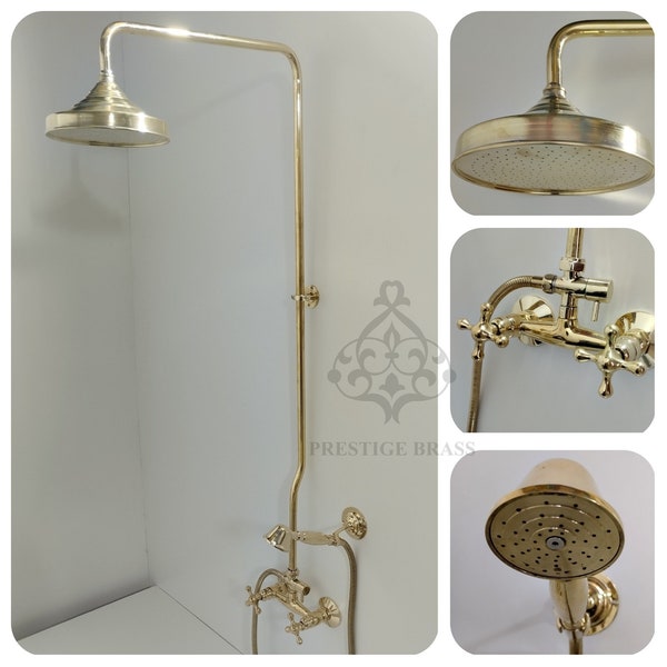 Exposed Pipe Shower Etsy