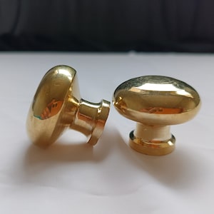 Unlacquered Brass Cabinet Knobs: Antique Style Kitchen Cupboard Handles