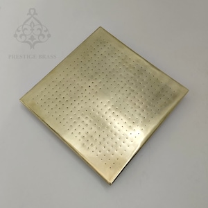 Brass Square Rainfall Shower Head, Moroccan Handmade, Brass Rain Showerhead