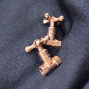 Handmade Solid Brass Faucet Handle : Cross Handle, US Plumbing (1/2 inch)
