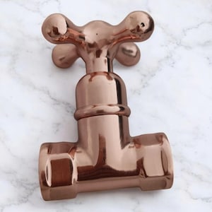 Handmade Solid Brass Faucet Handles with Valve