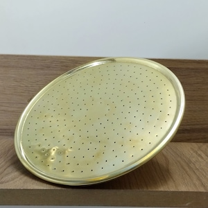 Pomme de douche à effet pluie en laiton massif non laqué, pomme de douche vintage fabriquée à la main, usage extérieur