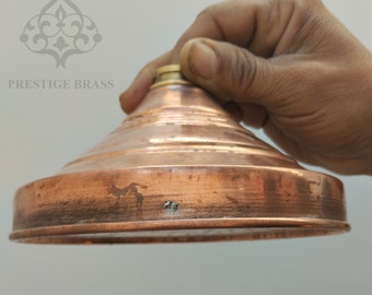 Handcrafted Unlacquered Copper Shower Head: High-Pressure Rainfall