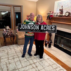 Custom Ranch Sign: Personalized Aluminum Farm, Lodge, Homestead Decor image 5