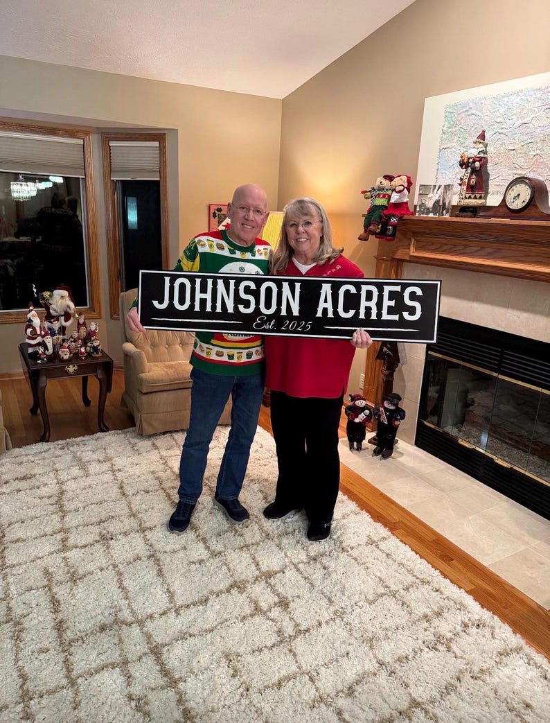 Custom Ranch Sign: Personalized Aluminum Farm, Lodge, Homestead Decor image 5