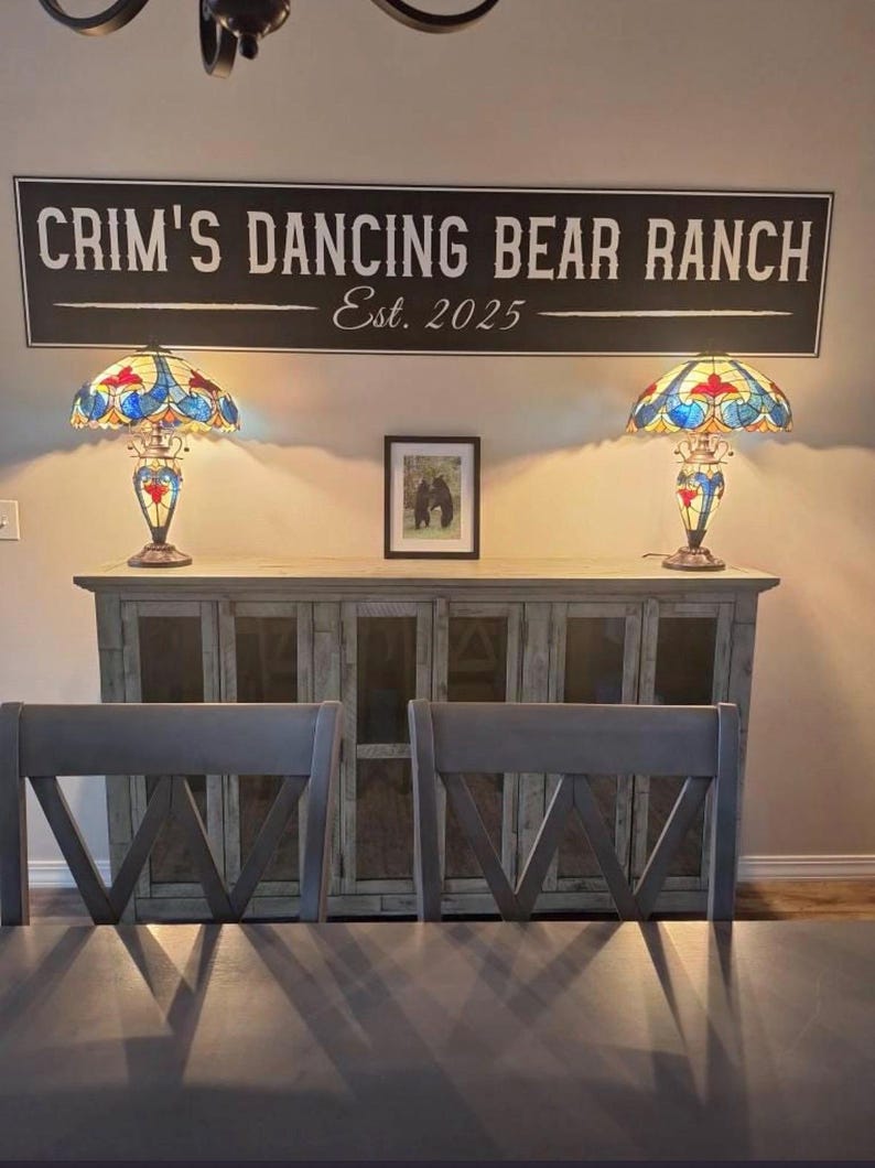 Custom Ranch Sign: Personalized Aluminum Farm, Lodge, Homestead Decor image 8