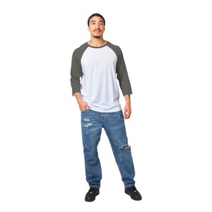 T-shirt Raglan unisex manica 3/4