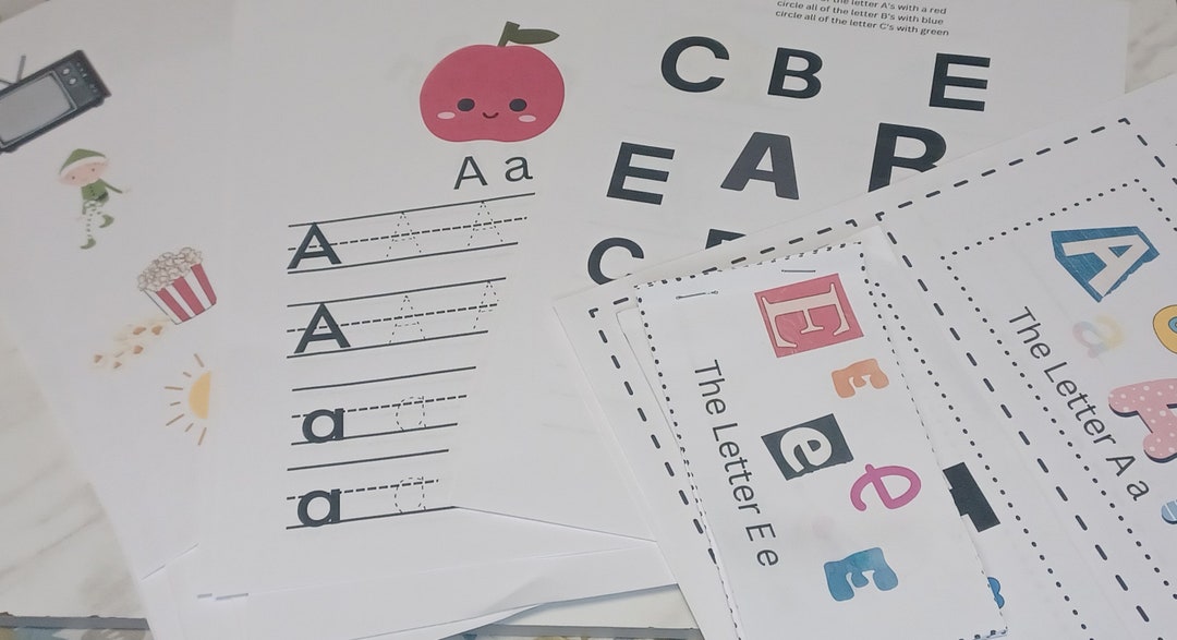 162 Pages of Pre K and Kindergarten Alphabet Worksheets - Etsy