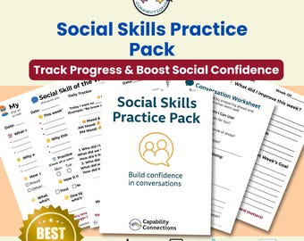 Social Skills Worksheets | 5 SEL Activities for Teens & Young Adults (PDF Download)