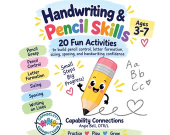 3～7歳のお子様向け、文字の書き方と鉛筆の使い方 | 印刷可能な作業療法アクティビティ20種類